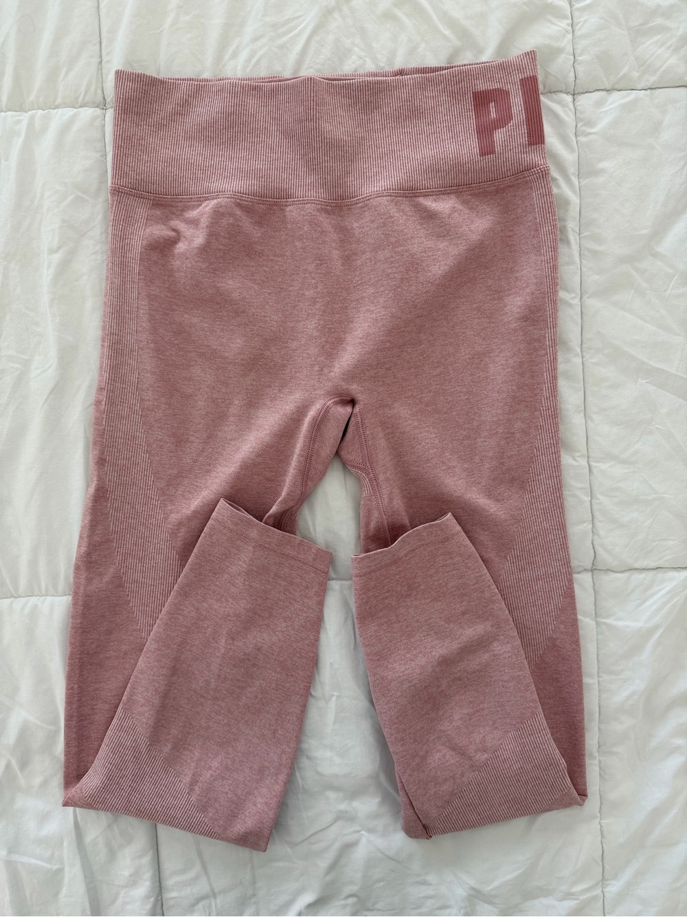 PINK Victoria's Secret Seamless Activewear Set Dusty Rose M/L - Picture 10 of 11